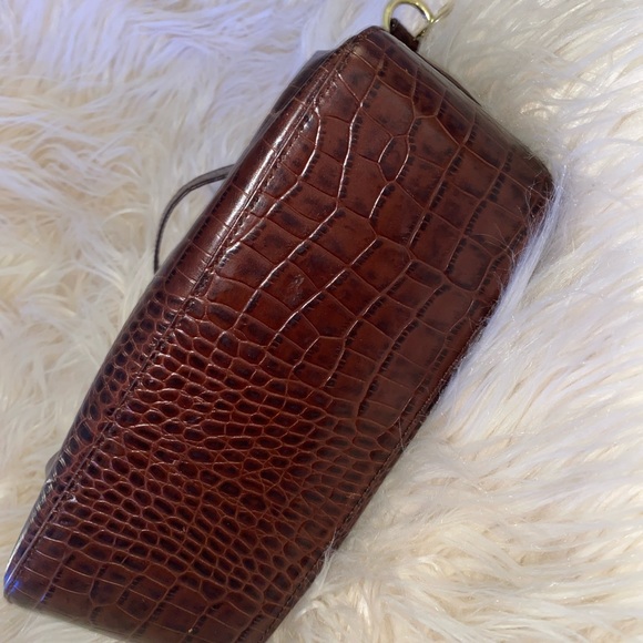 RALPH LAUREN Cocrodile Embossed Mini Baguette Bag - Picture 6 of 16